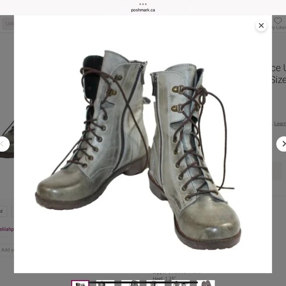 JAFA BOOTS distressed combat lace up chelsea handmade leather EU 37 (US 6.5-7) - Picture 8 of 8